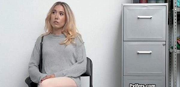  Blonde suspect ends up getting drilled hard at the office